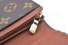 Auth Louis Vuitton Monogram Porte Monnaie Billets Tresor Wallet M61730 LV K5997