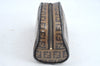 Authentic FENDI Vintage Zucchino Pouch Purse PVC Leather Brown Junk K6000