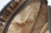 Authentic FENDI Vintage Zucchino Pouch Purse PVC Leather Brown Junk K6000