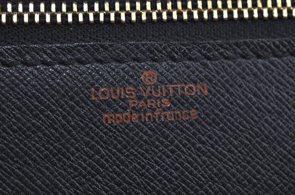 Auth Louis Vuitton Epi Serviette Ambassadeur Black Briefcase M54412 LV K6005