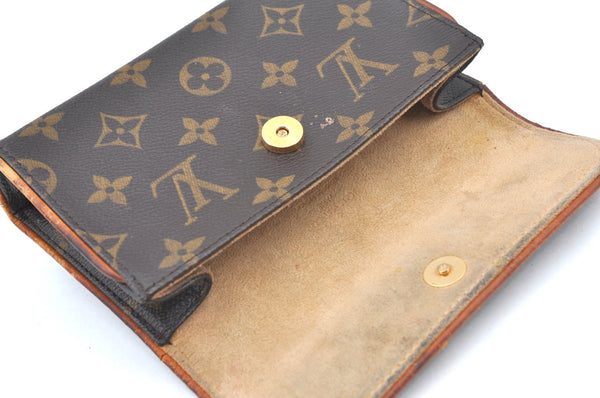 Authentic Louis Vuitton Monogram Pochette Florentine Pouch Waist Bag Junk K6009