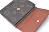 Authentic Louis Vuitton Monogram M61652 Porte Monnaie Billet Carte Credit K6015