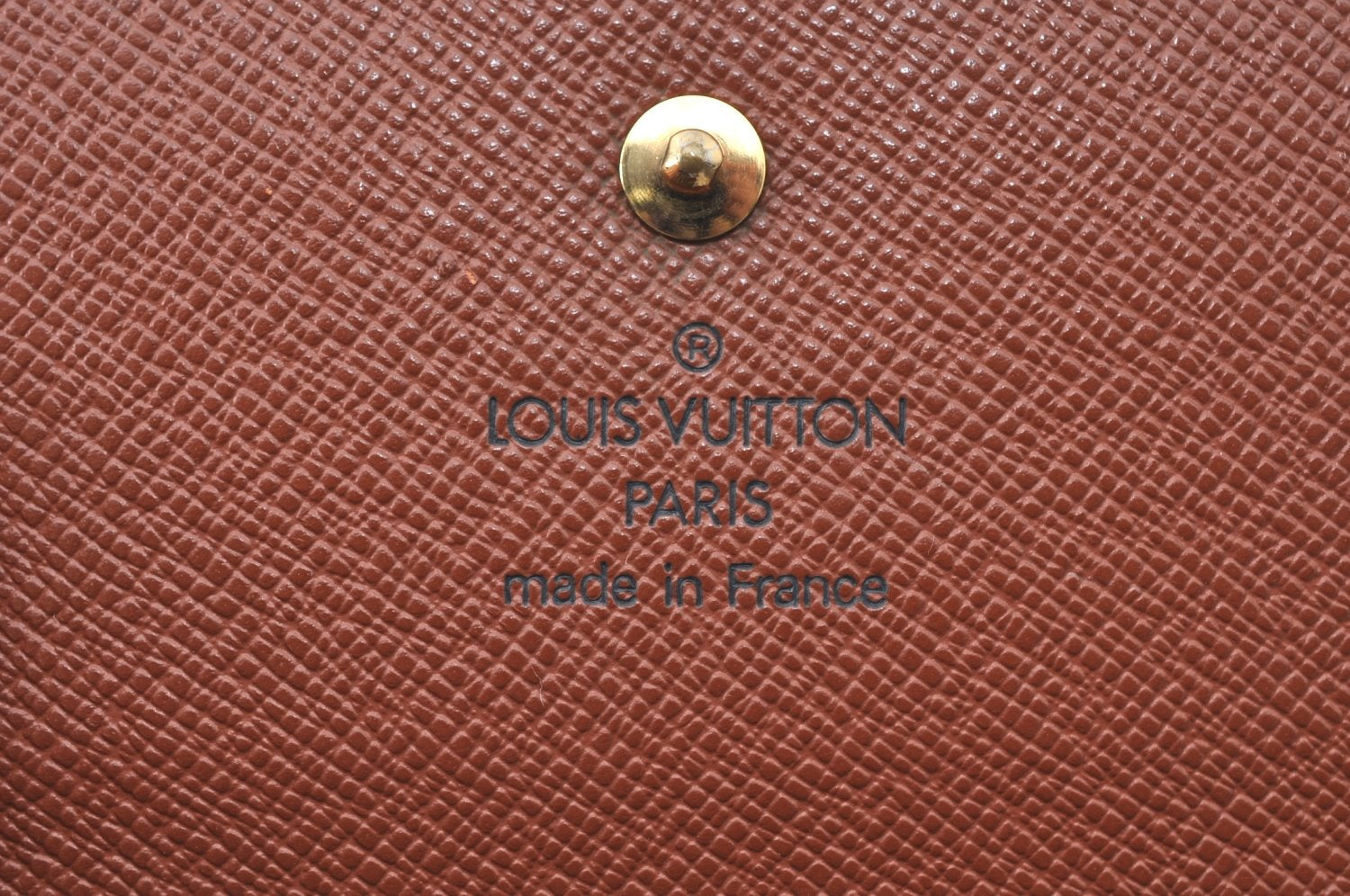 Authentic Louis Vuitton Monogram M61652 Porte Monnaie Billet Carte Credit K6015