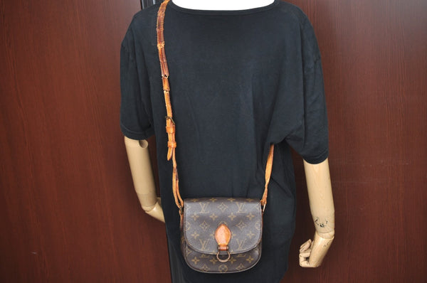 Authentic Louis Vuitton Monogram Saint Cloud PM M51244 Shoulder Bag Junk K6016