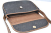 Authentic Christian Dior Honeycomb Shoulder Cross Bag PVC Leather Brown K6019
