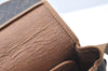 Authentic Christian Dior Honeycomb Shoulder Cross Bag PVC Leather Brown K6019