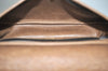 Authentic Christian Dior Honeycomb Shoulder Cross Bag PVC Leather Brown K6019