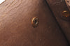 Authentic Christian Dior Honeycomb Shoulder Cross Bag PVC Leather Brown K6019