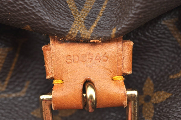 Authentic Louis Vuitton Monogram Montsouris GM Backpack M51135 LV K6020