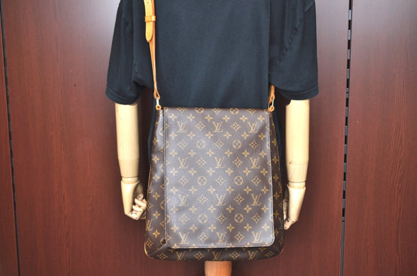 Authentic Louis Vuitton Monogram Musette Shoulder Cross Body Bag M51256 LV K6023