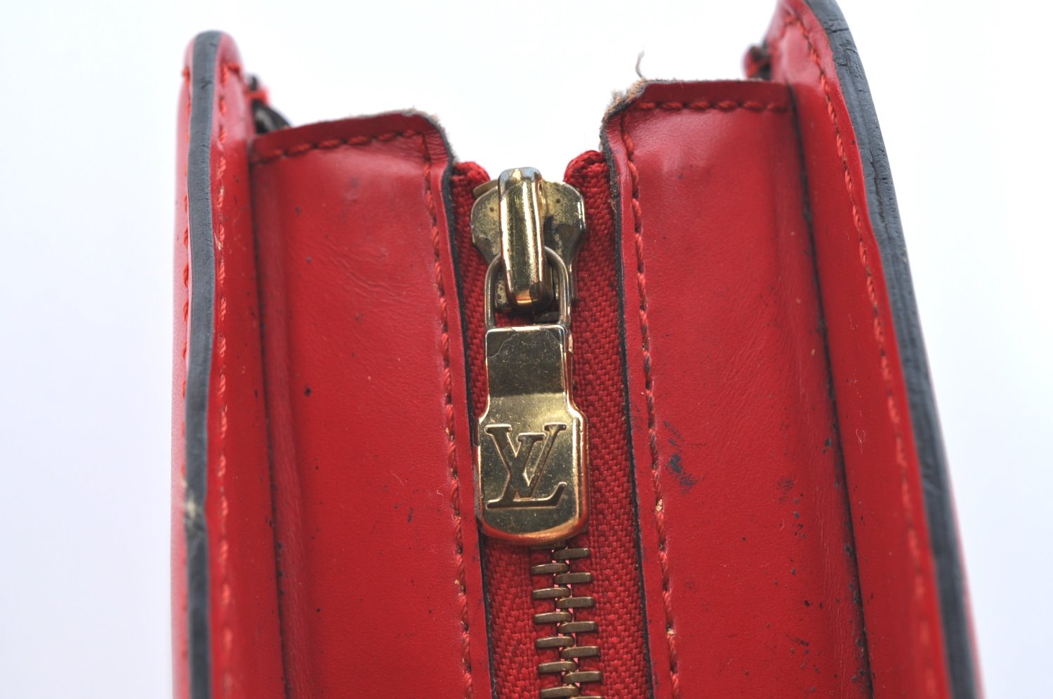 Authentic Louis Vuitton Epi Riviera Hand Bag Red M48187 LV K6035