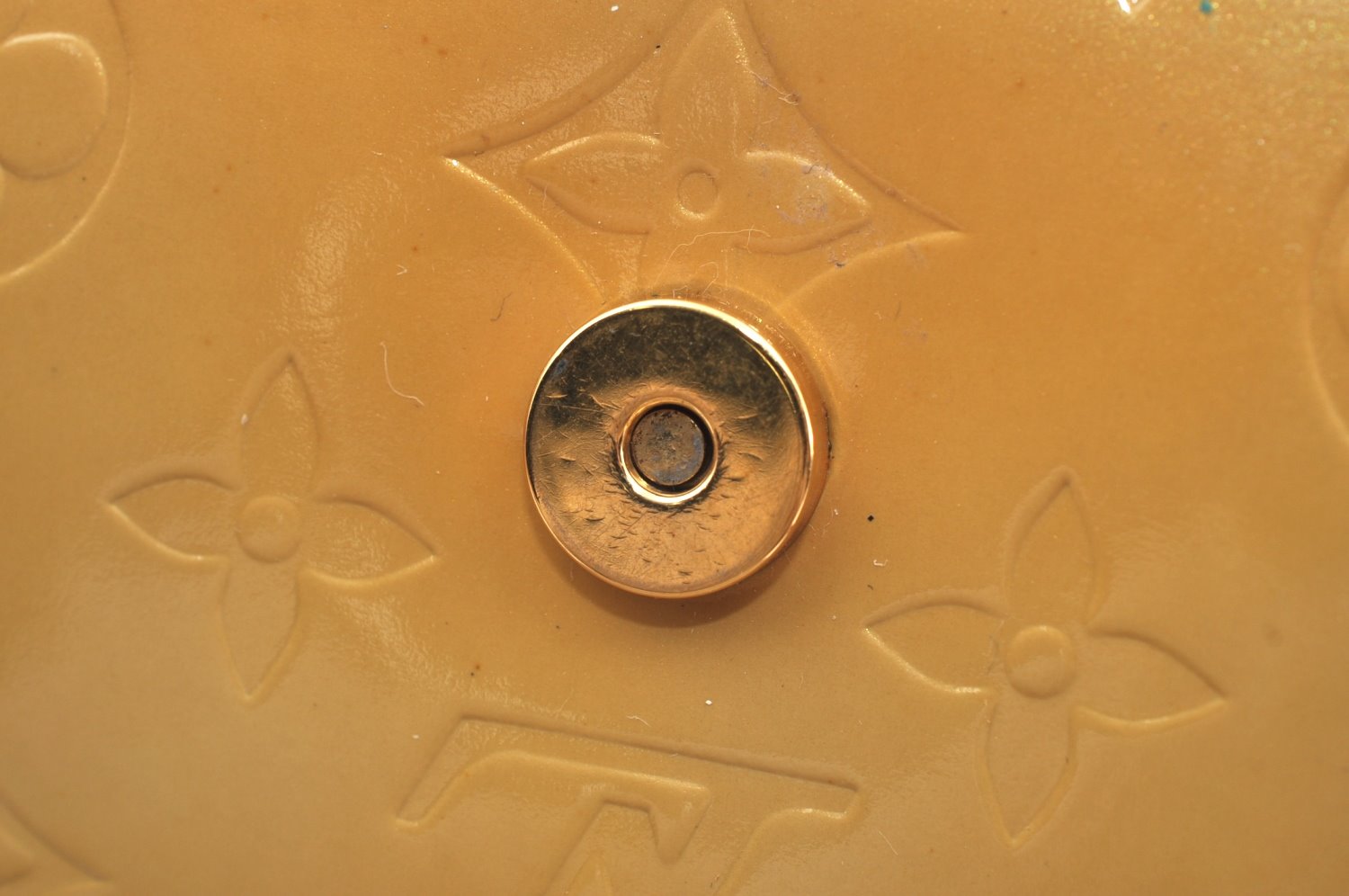 Auth Louis Vuitton Vernis Thompson Street Shoulder Bag Yellow M91008 Junk K6036