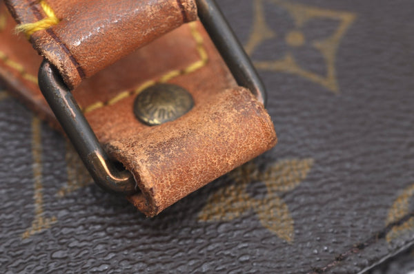 Authentic Louis Vuitton Monogram Sac Plat Hand Tote Bag M51140 LV K6040