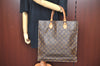 Authentic Louis Vuitton Monogram Sac Plat Hand Tote Bag M51140 LV K6040