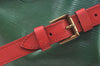 Authentic Louis Vuitton Epi Petit Noe Bi-color Green x Red Drawstring Bag K6043