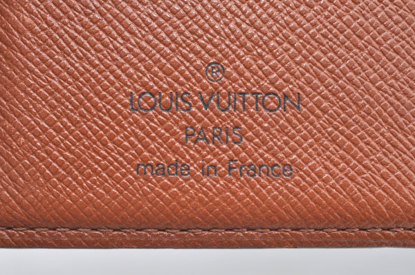 Auth Louis Vuitton Monogram Porte Monnaie Billets Viennois M61663 Wallet K6049