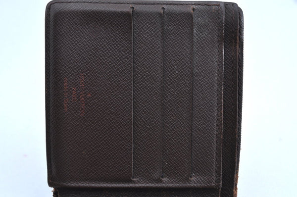 Auth Louis Vuitton Damier Porte Billet Carte Credit Monnaie N61665 Wallet K6057
