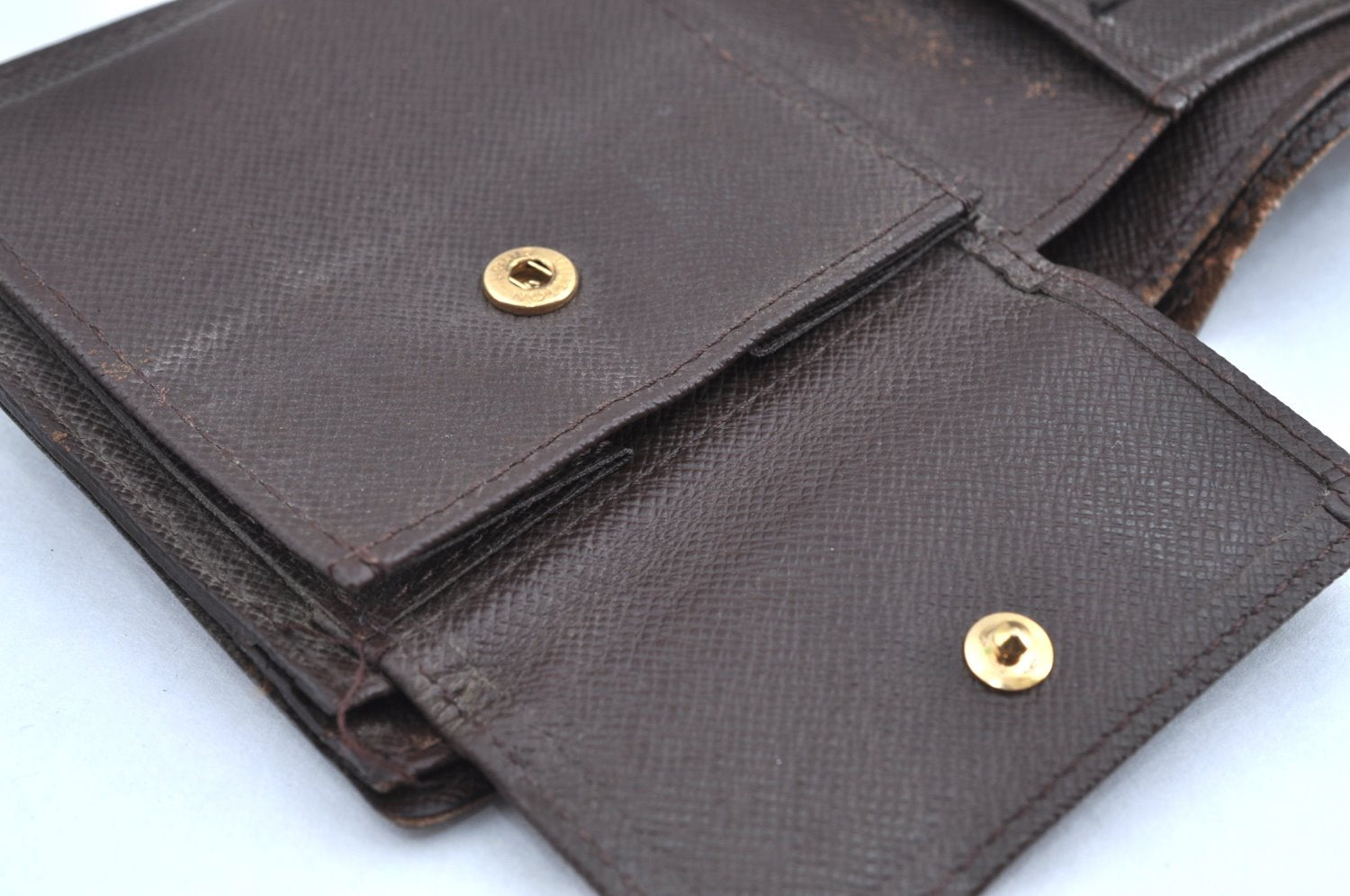 Auth Louis Vuitton Damier Porte Billet Carte Credit Monnaie N61665 Wallet K6057