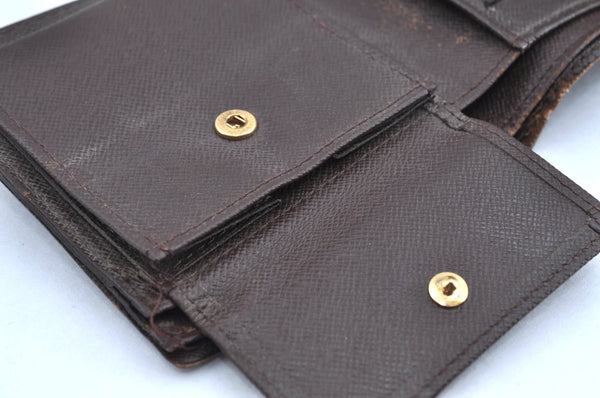 Auth Louis Vuitton Damier Porte Billet Carte Credit Monnaie N61665 Wallet K6057