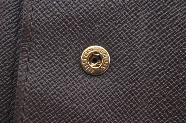 Auth Louis Vuitton Damier Porte Billet Carte Credit Monnaie N61665 Wallet K6057