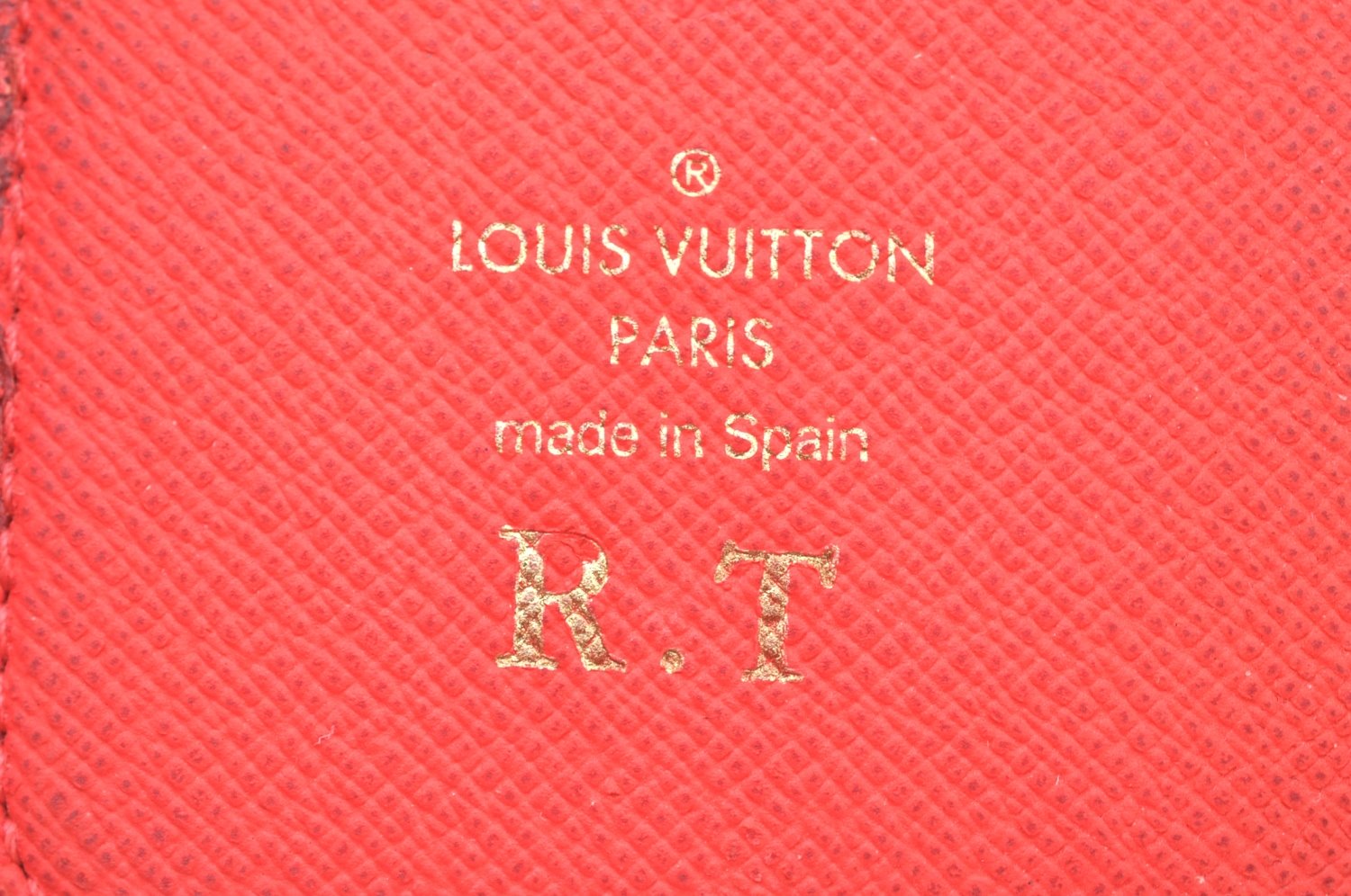 Authentic Louis Vuitton Monogram Folio Iphone 6 Case Red M61616 LV K6058