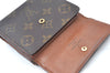 Authentic Louis Vuitton Monogram M61652 Porte Monnaie Billet Carte Credit K6059