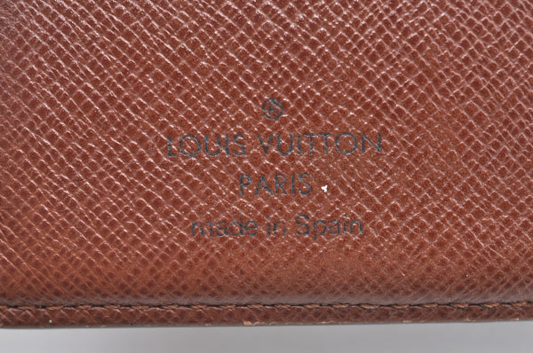 Auth Louis Vuitton Monogram Porte Monnaie Billets Viennois M61663 Wallet K6061