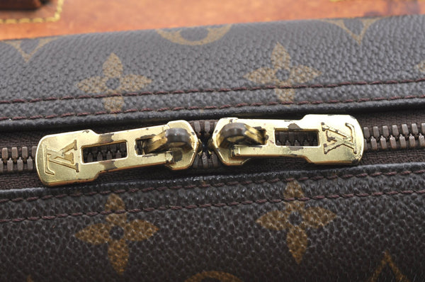 Authentic Louis Vuitton Monogram Deauville Hand Bag M47270 LV Junk K6065