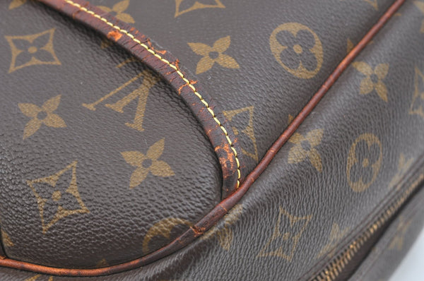 Authentic Louis Vuitton Monogram Deauville Hand Bag M47270 LV Junk K6065