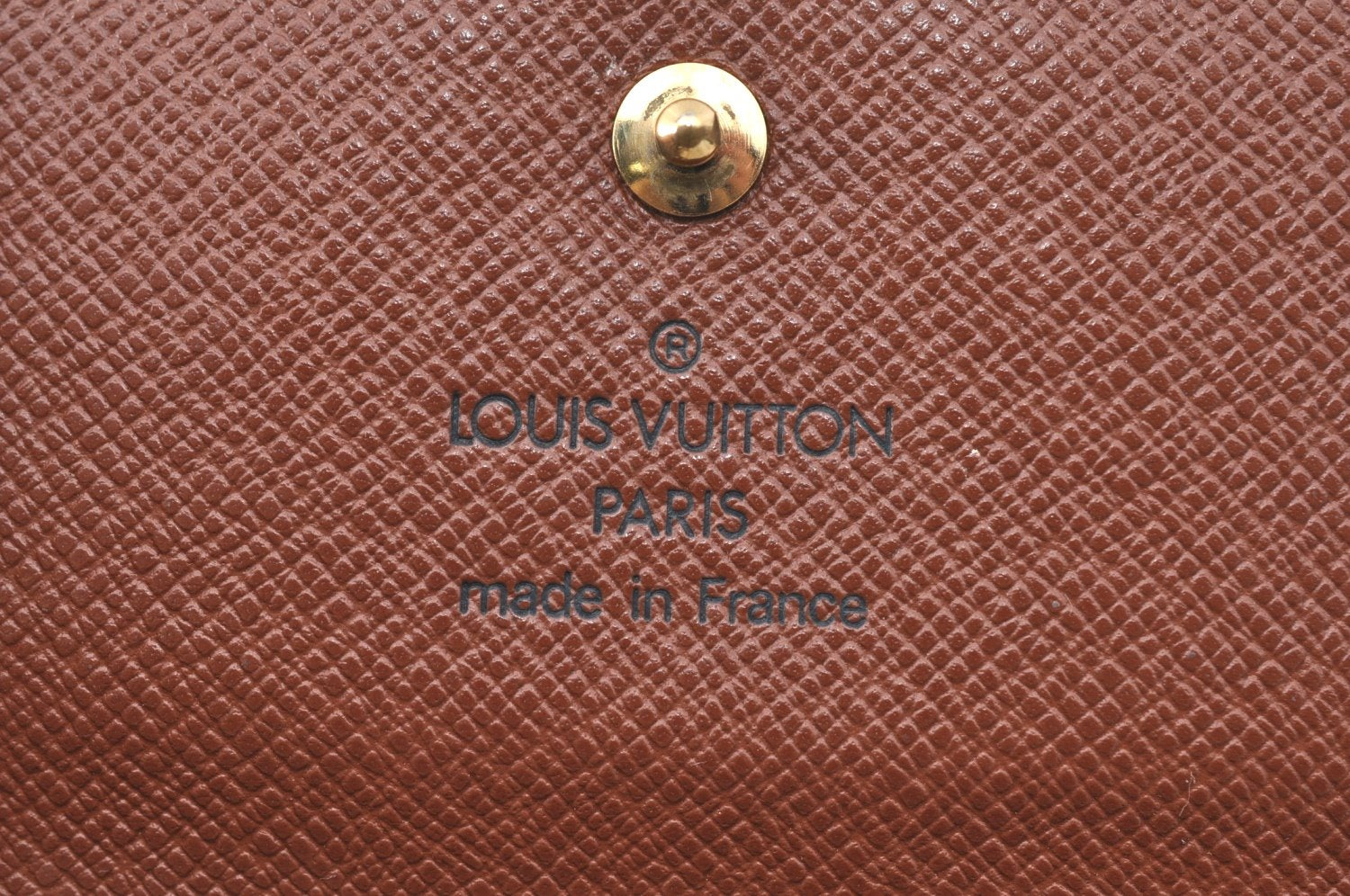 Authentic Louis Vuitton Monogram M61652 Porte Monnaie Billet Carte Credit K6066