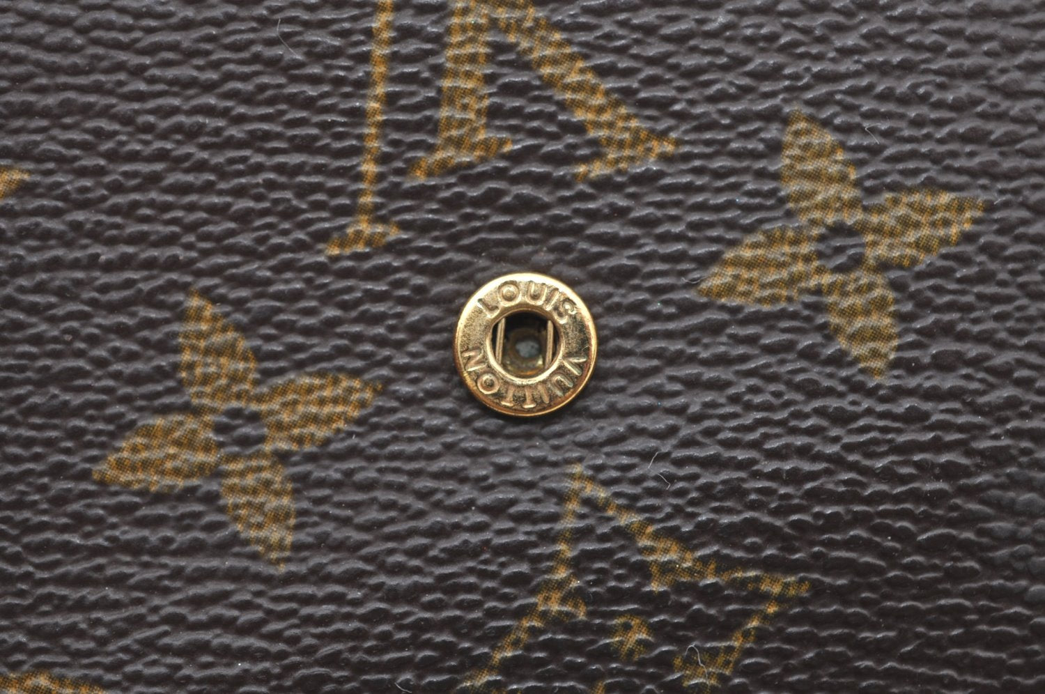 Authentic Louis Vuitton Monogram M61652 Porte Monnaie Billet Carte Credit K6066