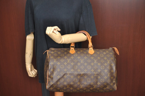 Authentic Louis Vuitton Monogram Speedy 40 Hand Boston Bag Old Model LV K6070