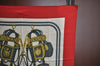Authentic HERMES Carre 90 Scarf "BRIDES de GALA par" Silk Red Paper Bag K6077