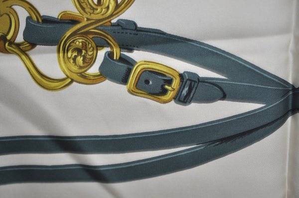 Authentic HERMES Carre 90 Scarf "BRIDES de GALA par" Silk Red Paper Bag K6077