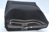 Authentic FENDI Vintage Pequin Hand Bag Pouch Purse Nylon Leather Black K6094