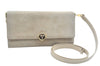 Authentic GUCCI Shoulder Cross Body Bag Purse Suede Leather Beige Junk K6107