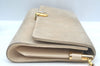 Authentic GUCCI Shoulder Cross Body Bag Purse Suede Leather Beige Junk K6107