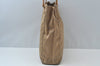 Authentic FENDI Vintage Zucchino Shoulder Hand Bag Canvas Leather Beige K6108