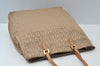 Authentic FENDI Vintage Zucchino Shoulder Hand Bag Canvas Leather Beige K6108