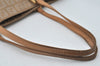 Authentic FENDI Vintage Zucchino Shoulder Hand Bag Canvas Leather Beige K6108