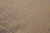 Authentic FENDI Vintage Zucchino Shoulder Hand Bag Canvas Leather Beige K6108