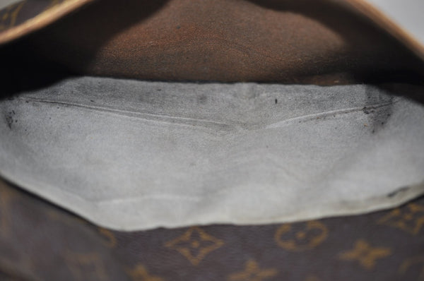 Authentic Louis Vuitton Monogram Compiegne 28 Clutch Hand Bag M51845 Junk K6110