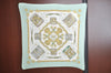 Authentic HERMES Pleats Scarf "LES TAMBOURS" Silk Light Green K6117