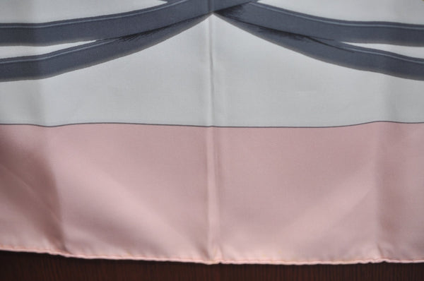 Authentic HERMES Carre 90 Scarf "BRIDES de GALA par" Silk Pink K6119