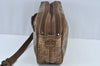 Auth FENDI Zucchino Shoulder Cross Bag Body Purse PVC Leather Brown Junk K6125