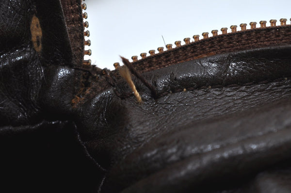 Auth FENDI Zucchino Shoulder Cross Bag Body Purse PVC Leather Brown Junk K6125