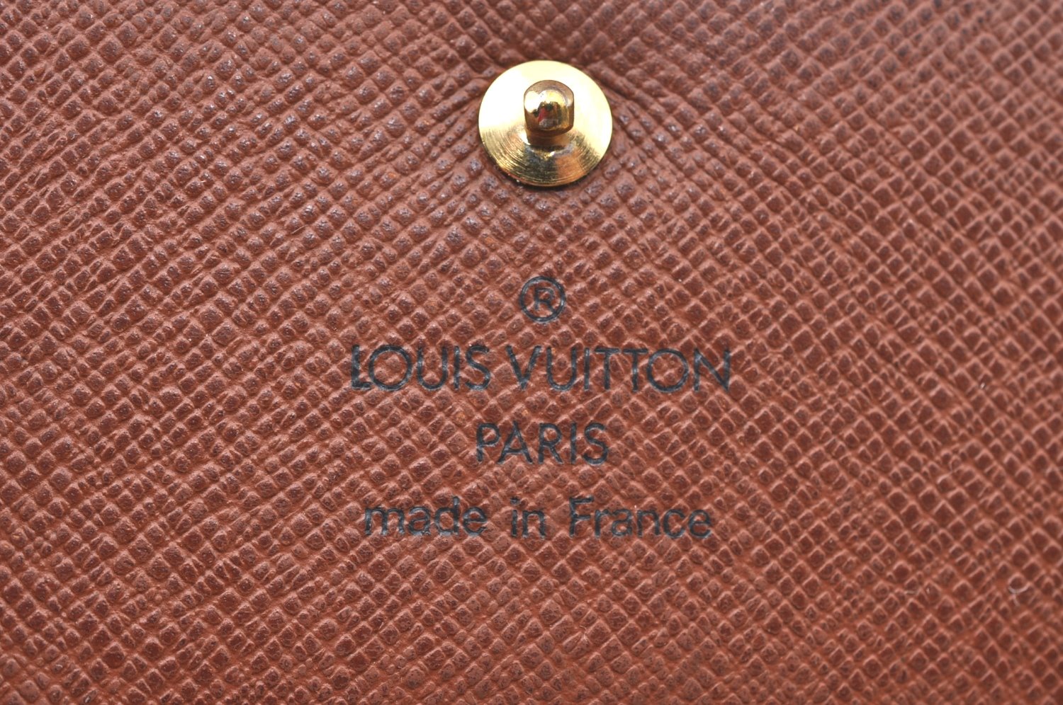 Authentic Louis Vuitton Monogram M61652 Porte Monnaie Billet Carte Credit K6129