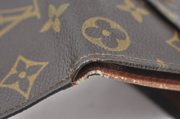 Authentic Louis Vuitton Monogram Porte Monnaie Billets Wallet M61660 LV K6135