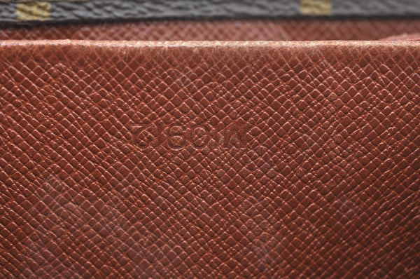 Authentic Louis Vuitton Monogram Porte Monnaie Billets Wallet M61660 LV K6135