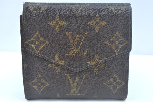 Authentic Louis Vuitton Monogram Porte Monnaie Billets Wallet M61660 LV K6137